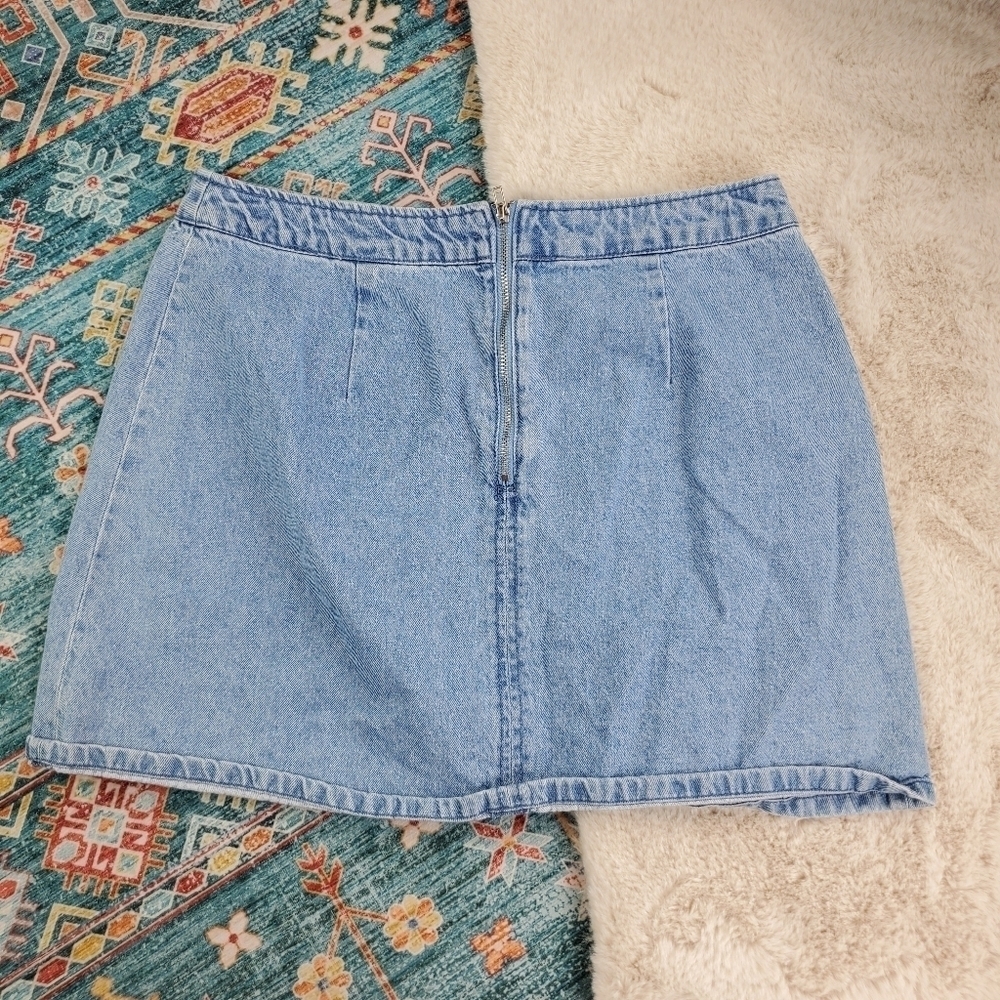 H&M and Coachella Floral Denim Skirt US 10 - Picture 7 of 7